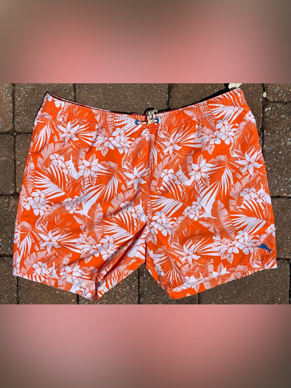 NEW Tommy Bahama Men's 2XL - XXL Naples Plumeria Paradise Swim Trunks Shorts